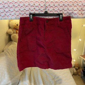 Old Navy Red Cordory Skirt Size 8